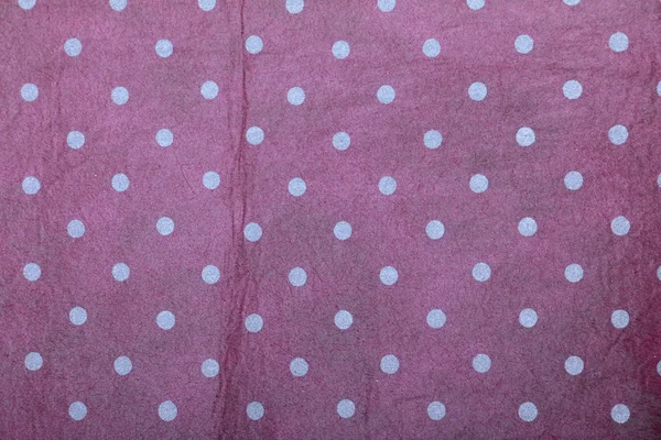 Pink creased shaded handmade art paper with polka dots — Stock Photo, Image