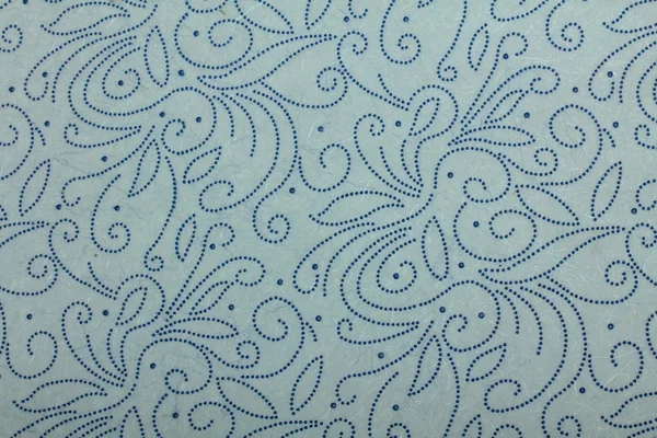 Blue handmade art paper with dotted pattern — Stock Photo, Image