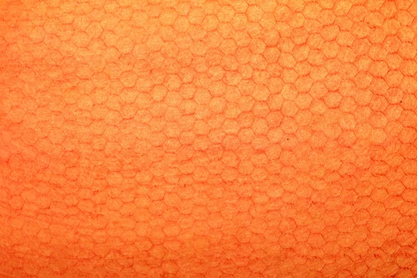 Orange handmade art paper with honeycomb texture — Stock Photo, Image