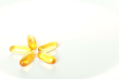 Fish oil pills clipart