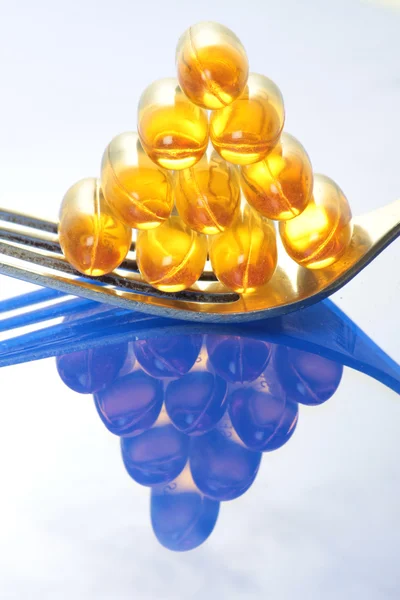 Fish oil pills — Stock Photo, Image