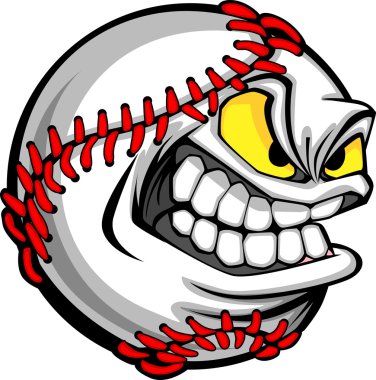 Baseball Face Cartoon Ball Image