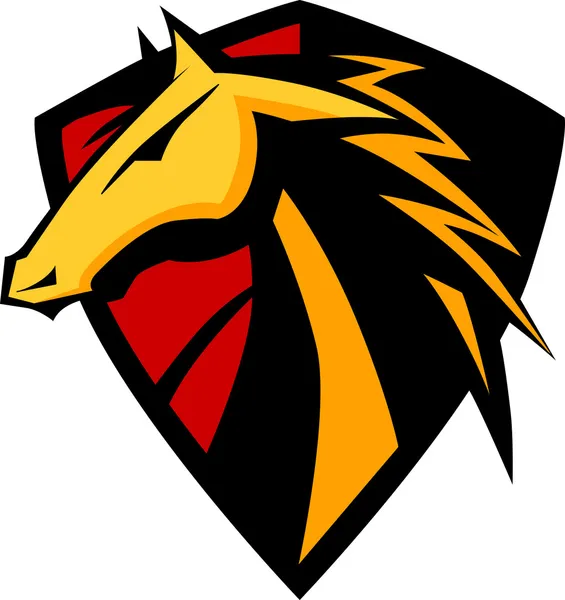 Mustang Stallion Graphic Mascot Image — Stock Vector