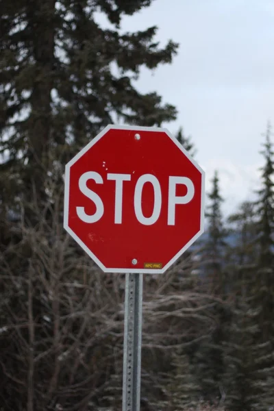 stock image Red stop sign