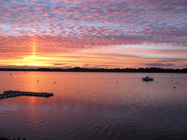 Draycote vatten sunset — Stockfoto