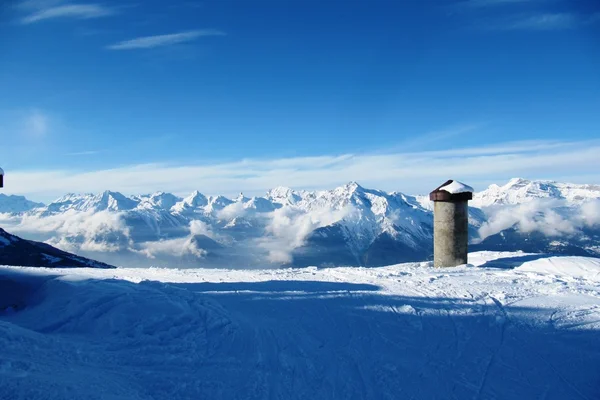 Verbier alpine Aussicht — Stockfoto