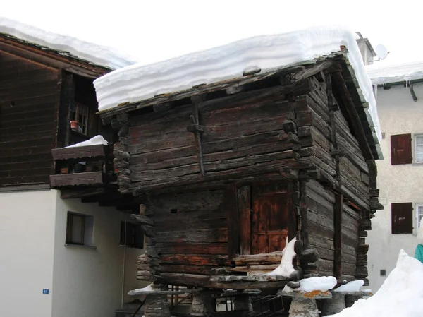 stock image Zermatt old Chalet