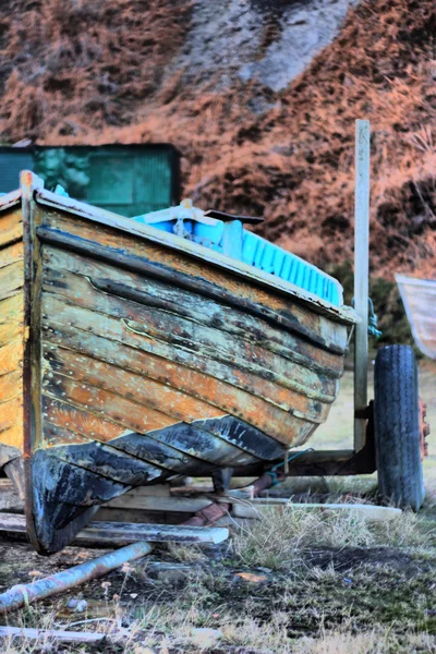 Trä fiskebåt — Stockfoto
