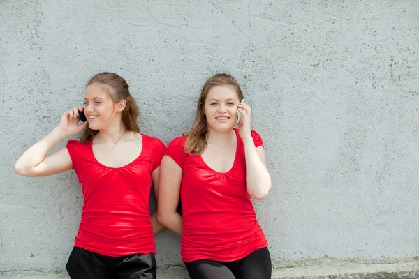Chicas gemelas — Foto de Stock