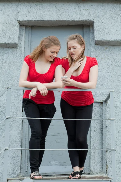 Chicas gemelas — Foto de Stock