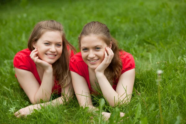 Dívka dvojčata — Stock fotografie