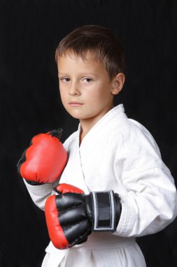 Boy boxer clipart