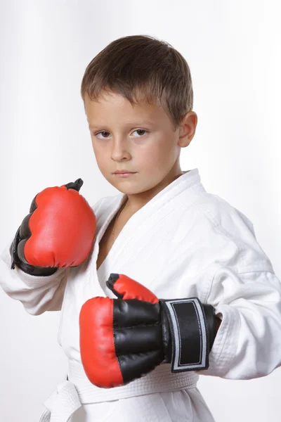 Boxeador de niño — Foto de Stock