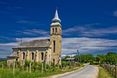 Church in Erdovec village, Croatia clipart