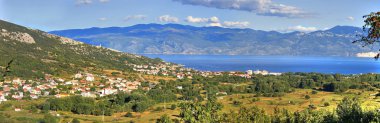 panoramik baska - Hırvat güzel kıyı kenti
