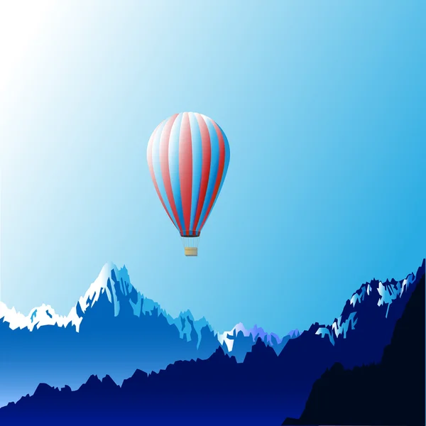 Ballon met hete lucht — Stockvector