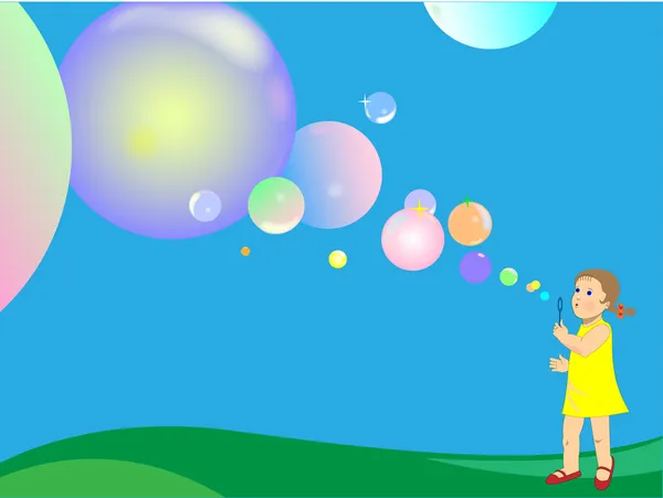 Mýdlové bubliny — Stockový vektor