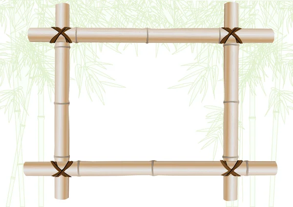 Bamboe frame — Stockvector