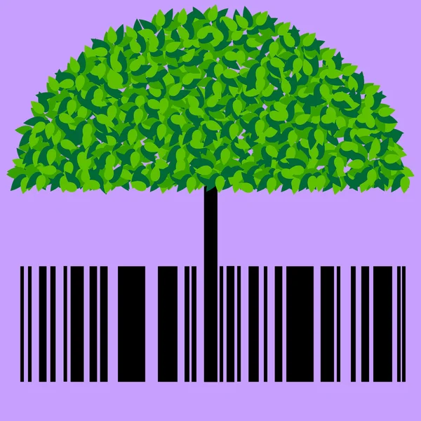 Code à barres eco — Image vectorielle
