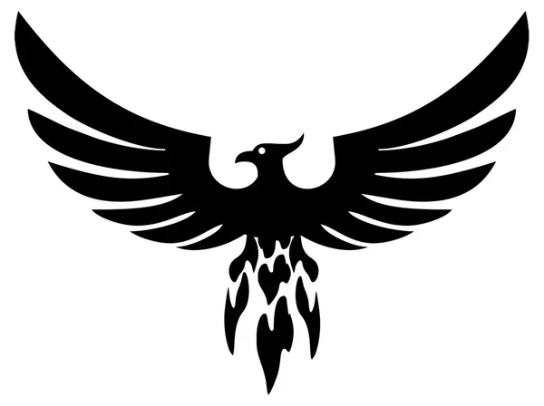 Oiseau Phoenix (vecteur ) — Image vectorielle