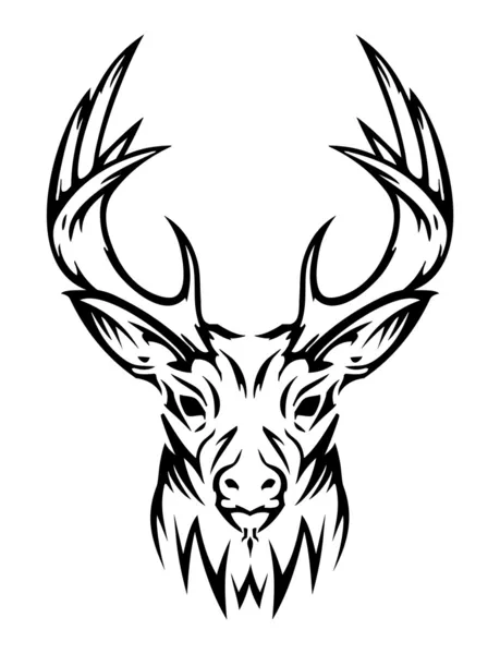 Deer cute (vector) — Stock Vector