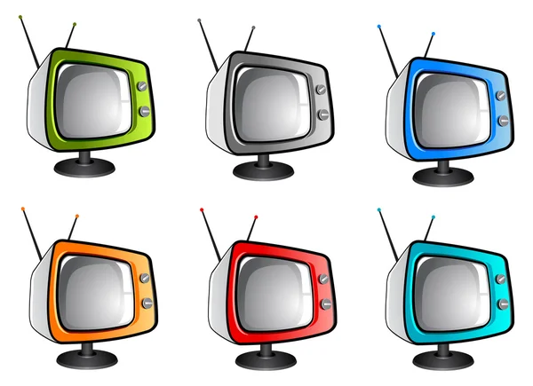 stock vector Old tv television (vector)