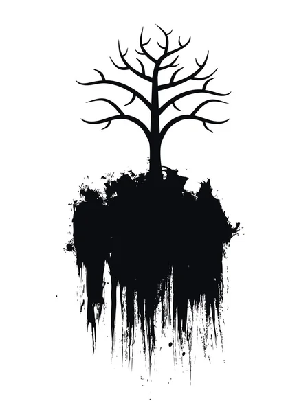 Terre des arbres (vecteur) ) — Image vectorielle