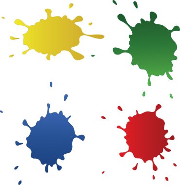 Colorful blots clipart