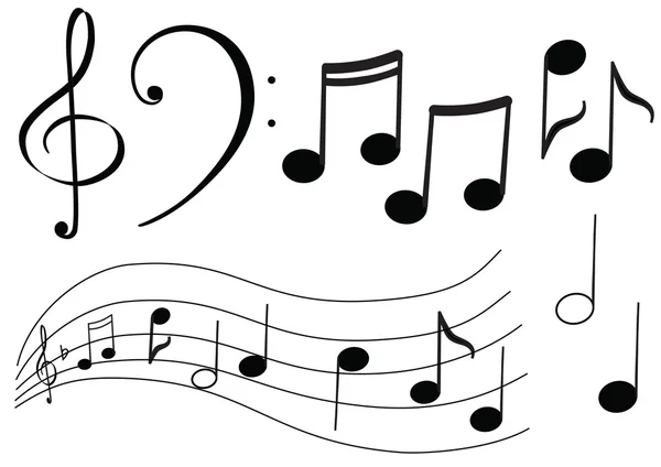Musical notes — Stock Vector
