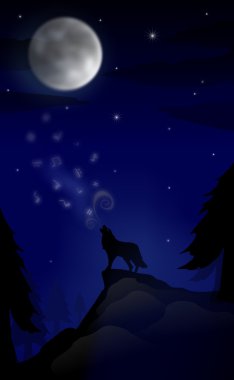 Secret of the moonlight clipart