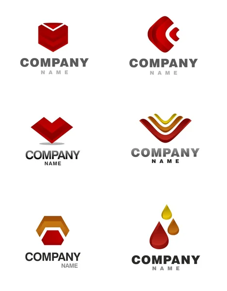 Symbolset für das Logo — Stockfoto