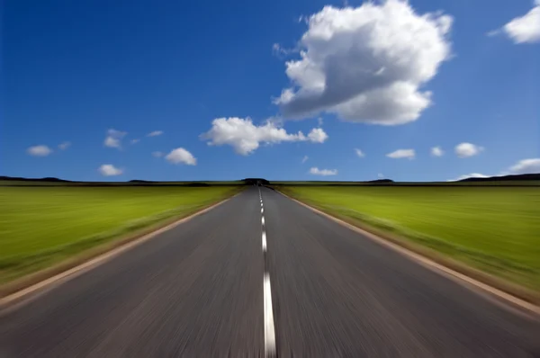 stock image Road with motion blur