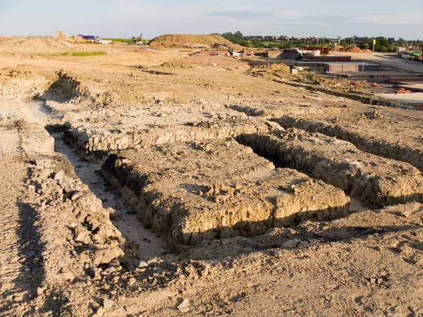 Footings on a housing development — Stock Photo, Image