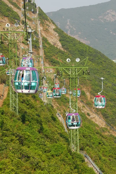 Seilbahn zum hongkong ocean park — Stockfoto