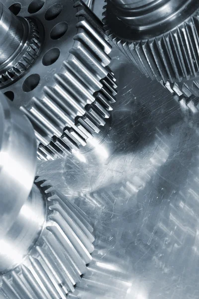 Ruote ingranaggi in titanio — Foto Stock