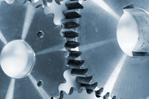 Giant aerospace gears — Stock Photo, Image