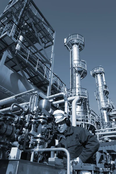 Arbetstagare i olja, bränsle och gas — Stockfoto