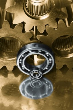Gears and ball-bearings clipart