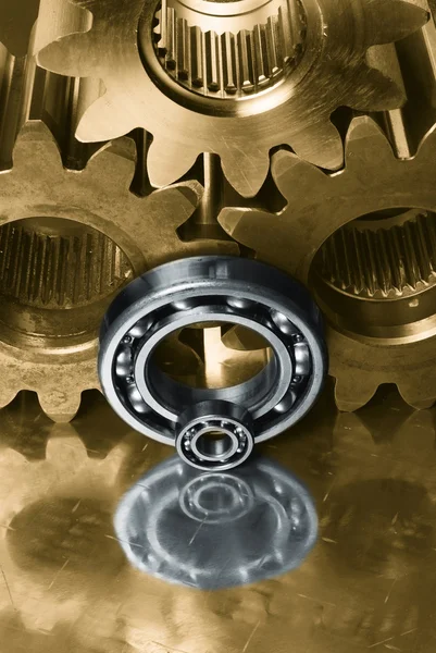 Gears and ball-bearings — Stock Photo, Image