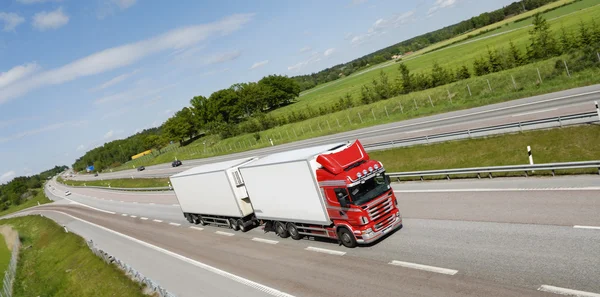 Trucking on highway — Stock Photo, Image
