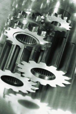 Aerospace gears of finest titanium clipart