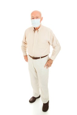 Epidemic - Senior Man Full Body clipart