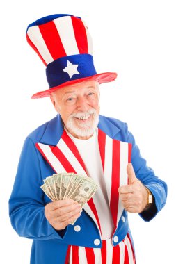 Uncle Sam - Economic Recovery clipart