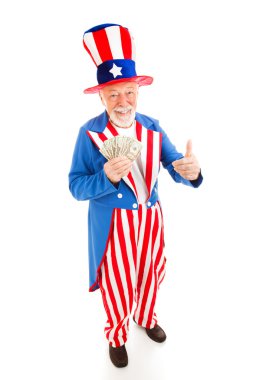 Uncle Sam - Economic Recovery clipart