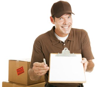 Mover Needs Your Signature clipart