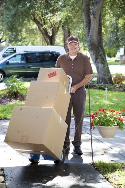 Neighborhood Delivery Man clipart