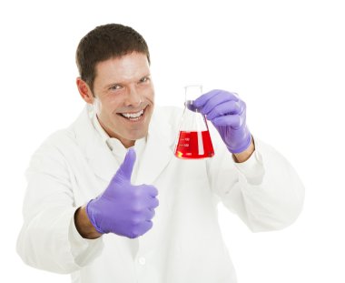 Scientist Has the Cure clipart