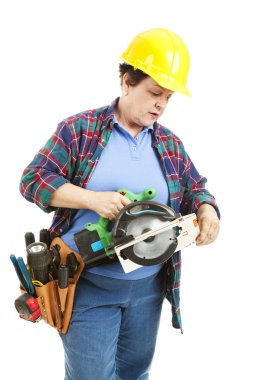Confused by Power Tools clipart