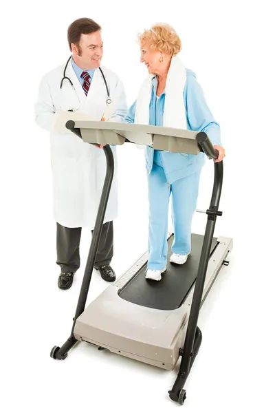 Exercising with Medical Supervision — Stock Photo, Image