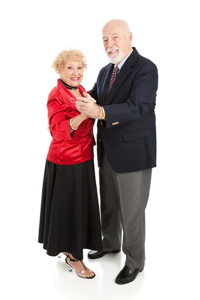 Gelukkig dansende senioren — Stockfoto